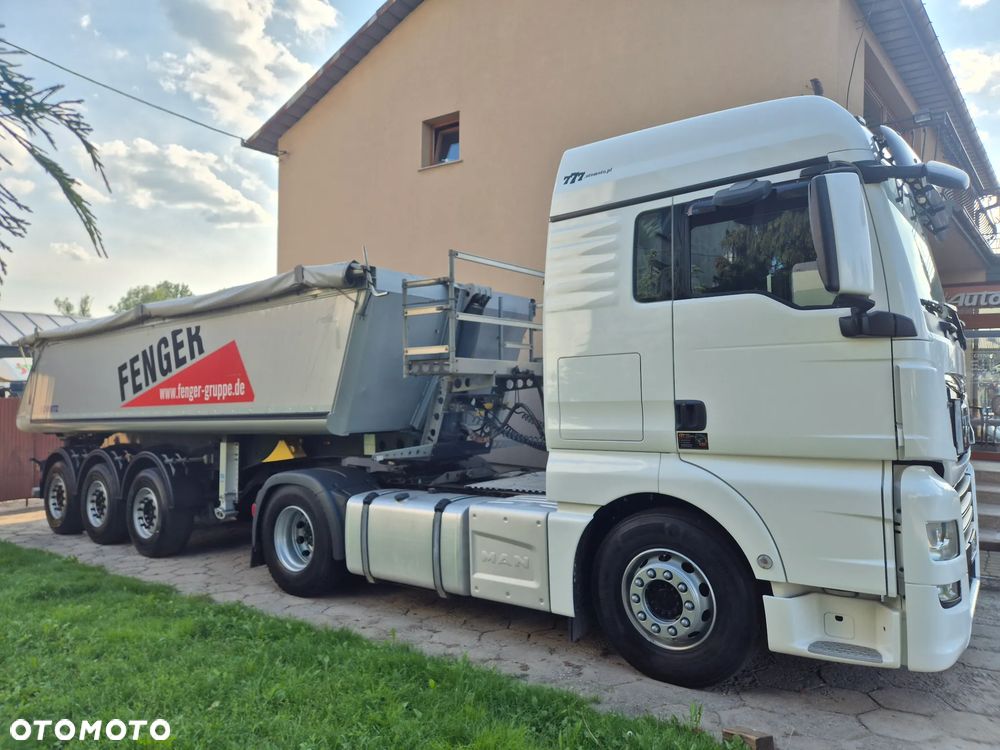 Schmitz Cargobull Waga: 5163kg SKI 24 SL 7.2 / z Niemiec / Podnoszona oś / Aluminiowa wywrotka / KOMPLET Z MAN TGX 470 - 3