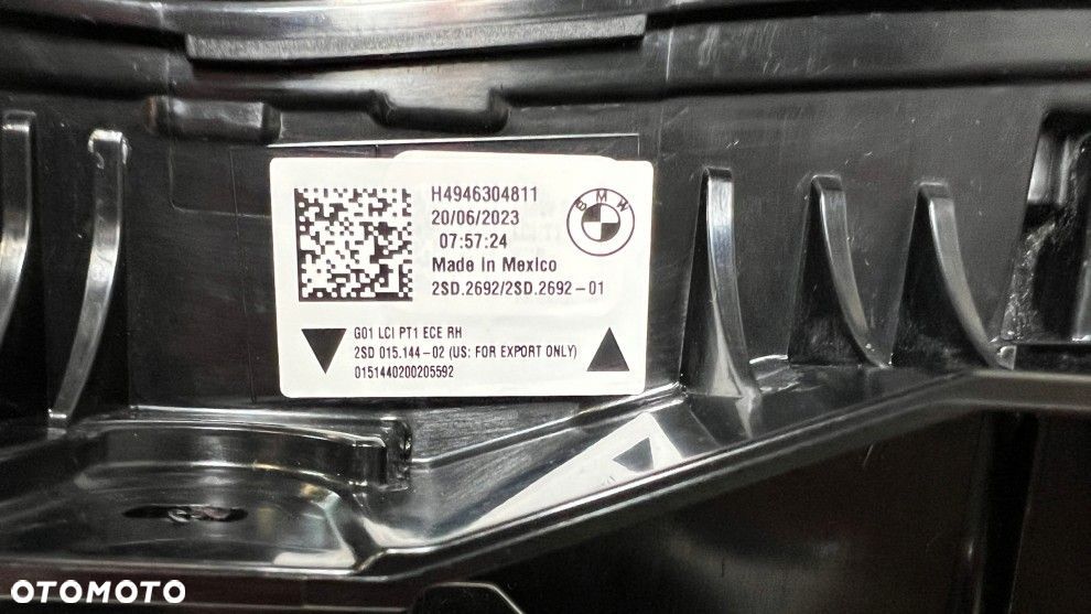 BMW X3 G01 X3M LIFT LCI LAMPA TYLNA PRAWA LED 9463048 - 4