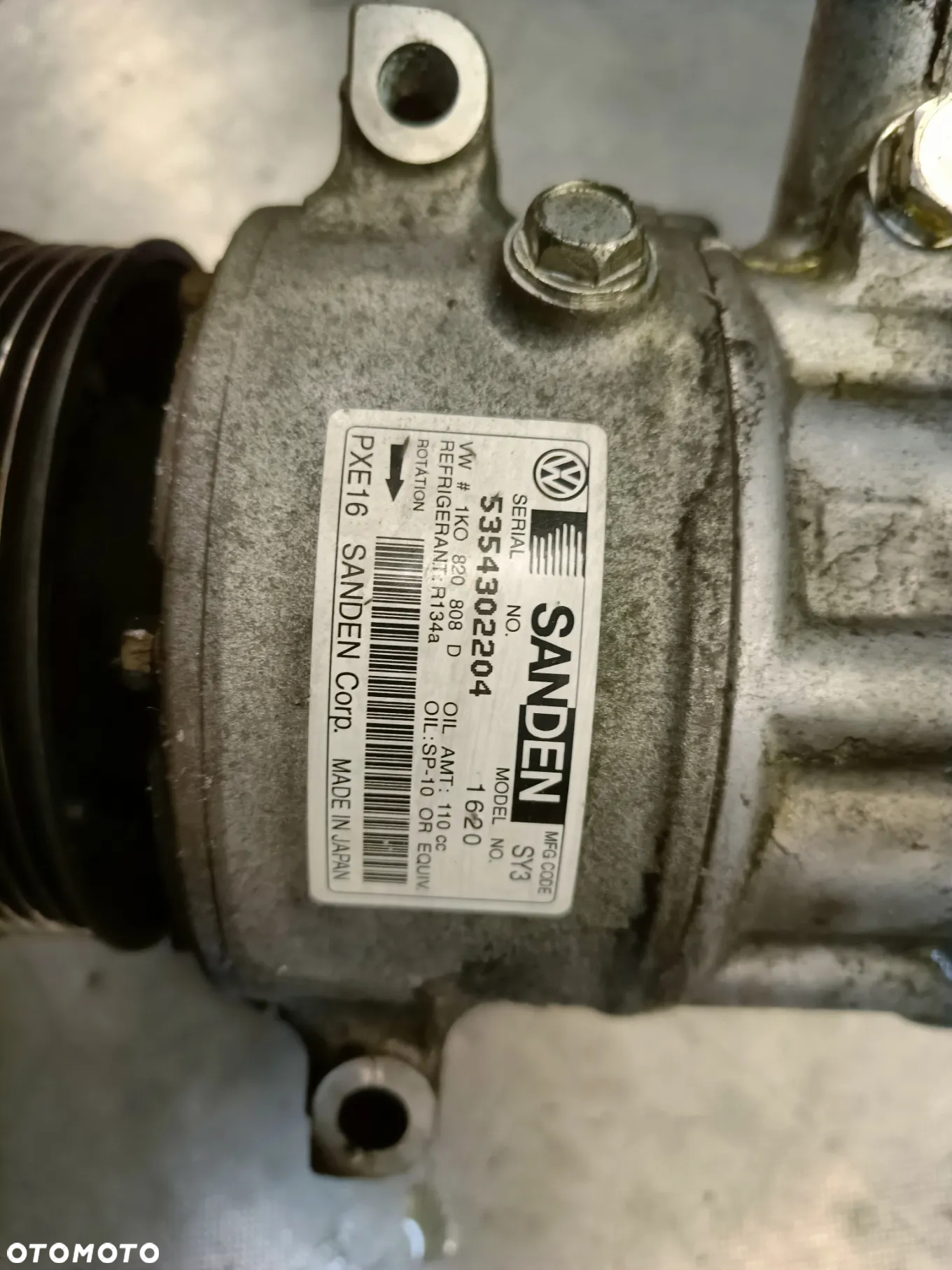 Sprężarka klimatyzacji Skoda Octavia Superb VW Golf Passat Seat Leon Audi kompresor 1K0820808D - 5