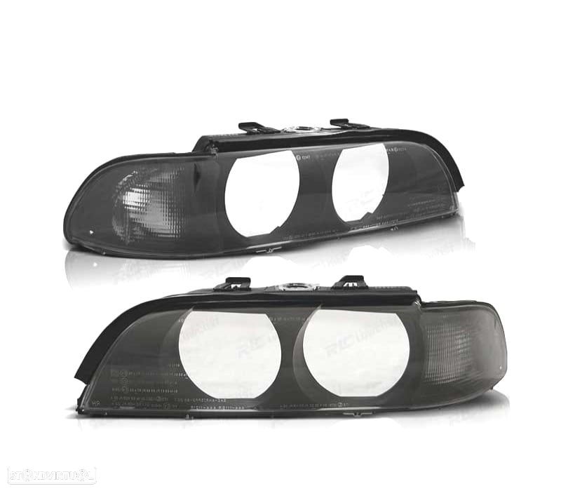 VIDRO FARÓIS OPTICAS BMW E39 95-00 LENTE FUMADOS - 2