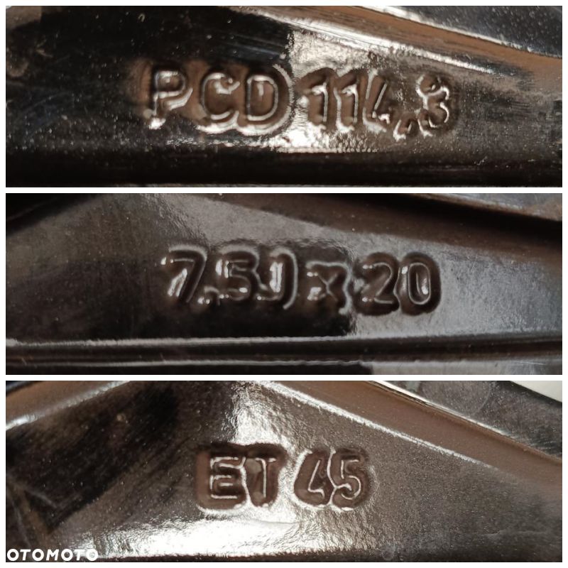 Alufelgi 5x114,3 20 Mazda CX-60 CX-80 KR9P-V3-810 + czujniki TPMS (F9039) - 7