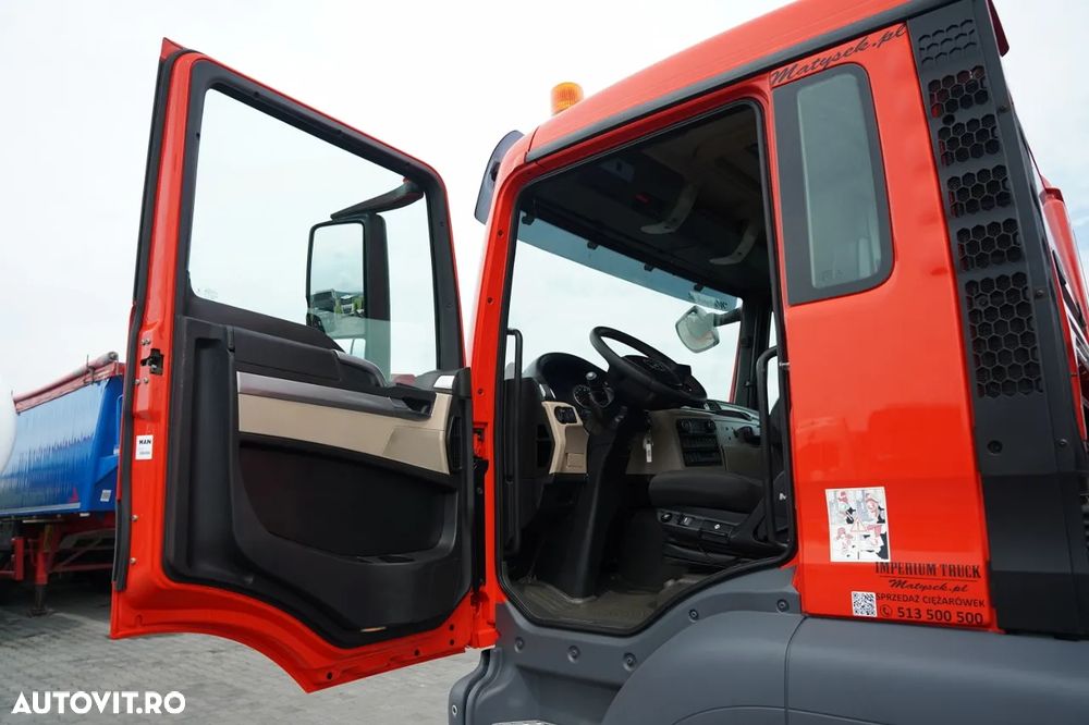 MAN TGS 35.360 / 8x2-4 / REMORCA AUTO + HIAB 228 E-2 HGV / PUNTE RIDICATĂ / COMANDE HIDRAULICE / TELECOMANDĂ / TROLIU / - 28