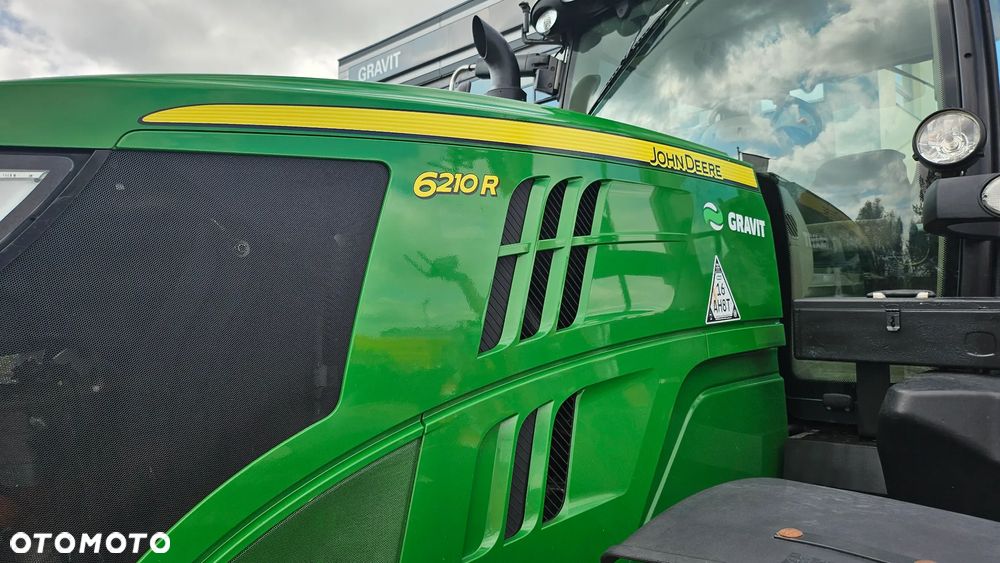 John Deere JD 6210R, 50 km/h, pneumatyka, TUZ, autentyczny przebieg - 3