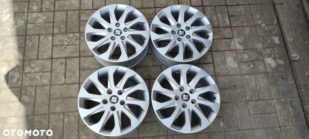FELGI ALUMNIOWE 5x112 6.5J x16 CALI ET46 fi 57.1  SEAT LEON ALTEA TOLEDO 5F0601025A VW SKODA AUDI KOMPLET 4 SZTUKI - 1