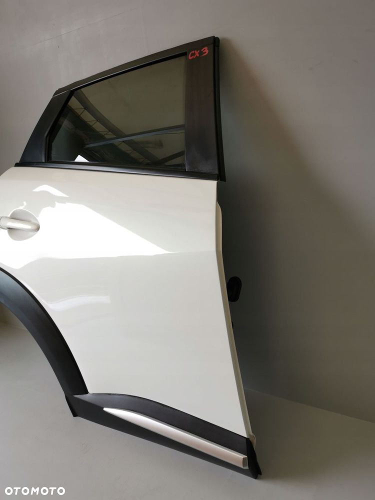 MAZDA CX-3 CX3 DRZWI TYL TYLNE PRAWE BIAŁA PERŁA 25D - 2
