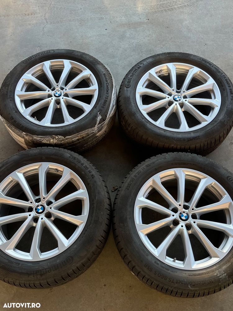 Vând jante originale BMW X7 G07 pe 20” cu anvelope iarnă - 2