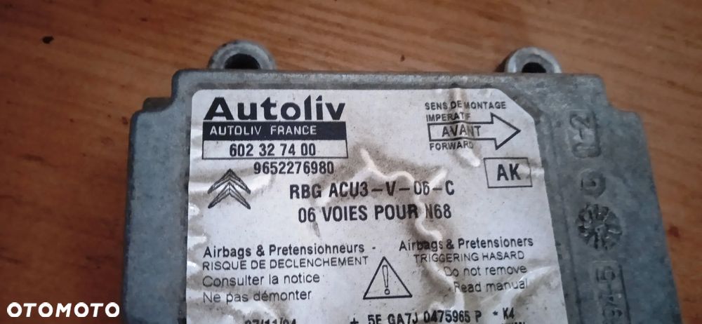 Sensor Airbag Xsara Picasso 602327400 9652276980 - 2