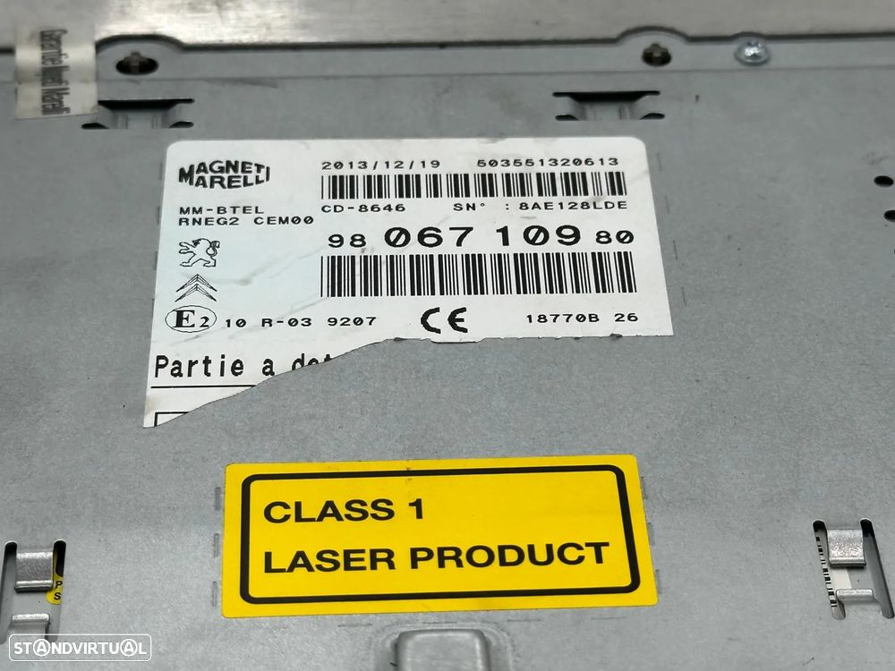 Rádio - Peugeot 508 RXH (2014) - 3