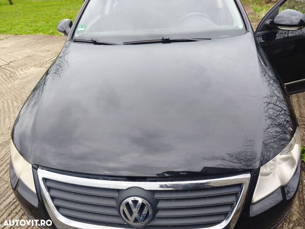 Față completă bot VW Passat B6 negru L041 bară faruri trager radiatoar - 4