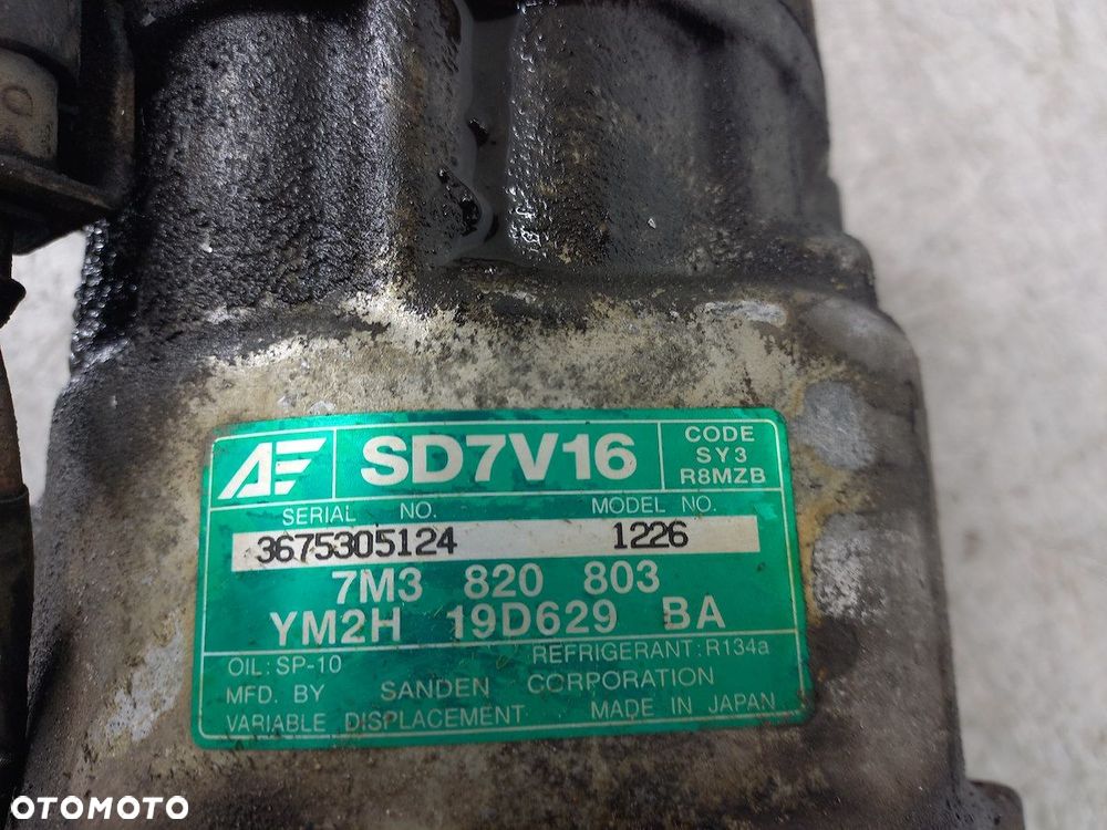 POMPA,SPRĘŻARKA KLIMATYZACJI FORD GALAXY II SD7V16 7M3820803 YM2H19D629BA - 6