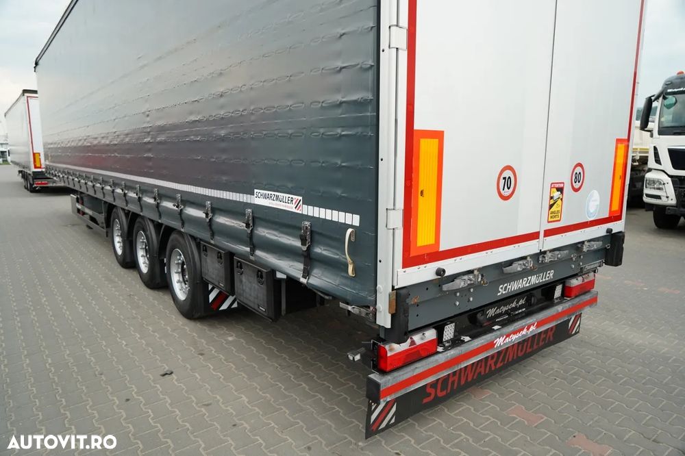 Schmitz Cargobull / CORTINĂ / MEGA / PUNȚĂ RIDICATĂ / PUNȚI SAF / ACOPERIȘ RIDICAT / PRELATĂ ARMATĂ - 13