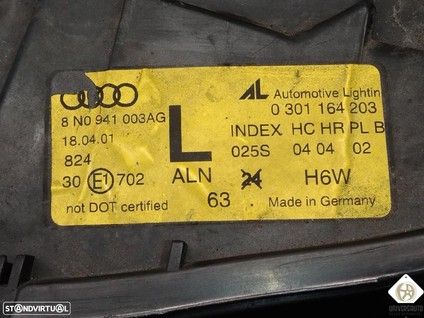 FAROL ESQUERDO AUDI TT 1998 - 3