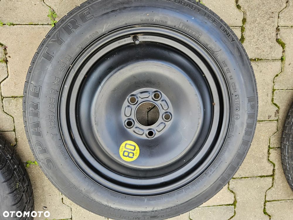 Ford Focus MK2 mk3  Mondeo S-Max Volvo V50 kolo dojazdowe 16" 5x108 125/85R16 125/90R16 - 3