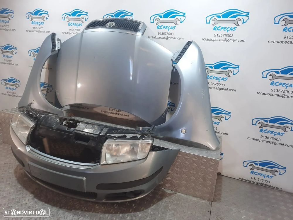 FRENTE COMPLETA SKODA FABIA 1 I MK1 6Y CAPOT PARACHOQUES GUARDA-LAMAS OTICAS RADIADOR VENTILADOR FRENTE FIBRA REFORÇO - 3