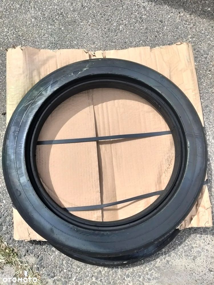 Opona półpneumatyczna 580x74x15 mm pełna gładka rolnicza  nowa dosiewkowa siewnika dogniatajaca - 1