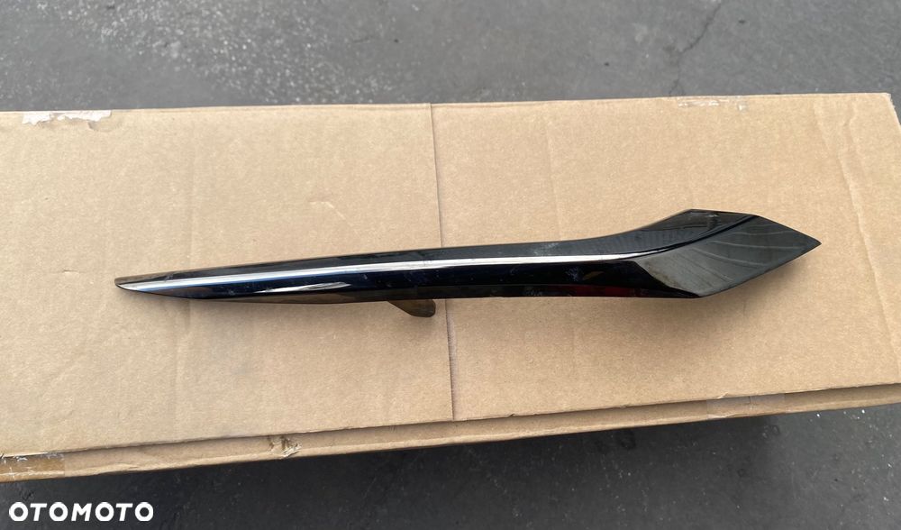 LEXUS RX F-SPORT Oryginalna LEWA Dolna LISTWA DOKŁADKA NAKŁADKA ZAŚLEPKA CHROMOWANA  CHROM ZDERZAKA PRZEDNIEGO W NA ZDERZAK PRZEDNI LEWY PRZÓD 52713-48030  5271348030 F Sport RX PHASE IV RX450H RX 450 RX 350 RX350 W-wa. - 2