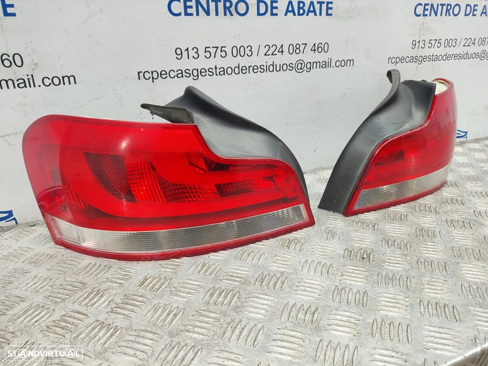 Farolins traseiros trás direito esquerdo LED originais BMW Serie 1 E82 Coupé E88 Cabrio LCI de 2011 a 2013 - 4