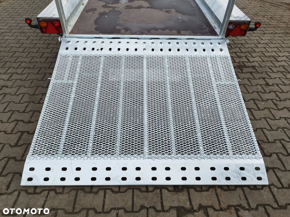 Wiola Przyczepa Wiola B3540 MAX TRAP 390x188 3 osie DMC 3500kg mocna spawana rama minikoparka walec - 15