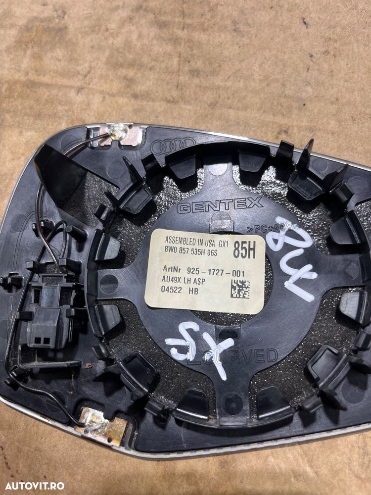 Sticlă oglindă electrocromata stanga audi a4 a5 b9 - 4