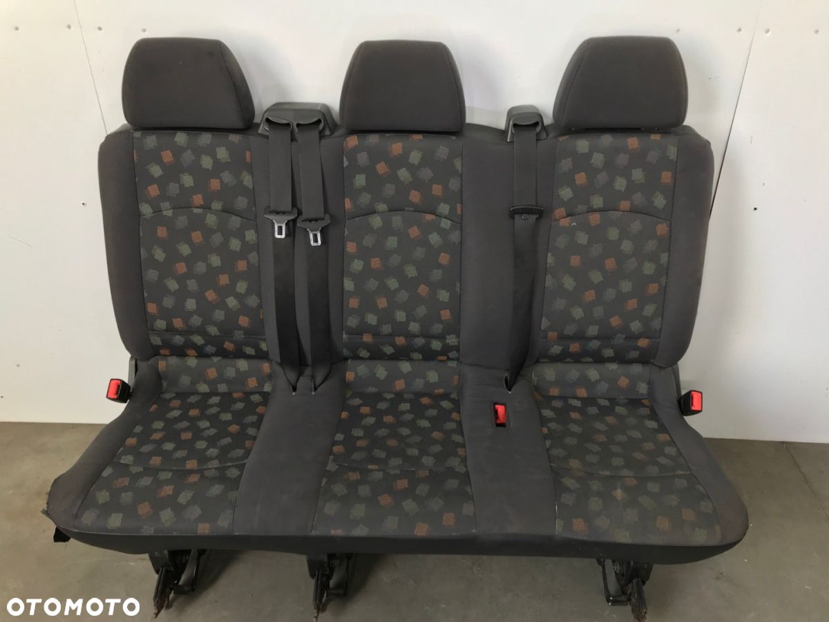 Fotele Mercedes Vito W639 Viano 03-14r. 8 osobowy kanapa trzeci 3 rząd komfort komplet ORYGINALNE - 1