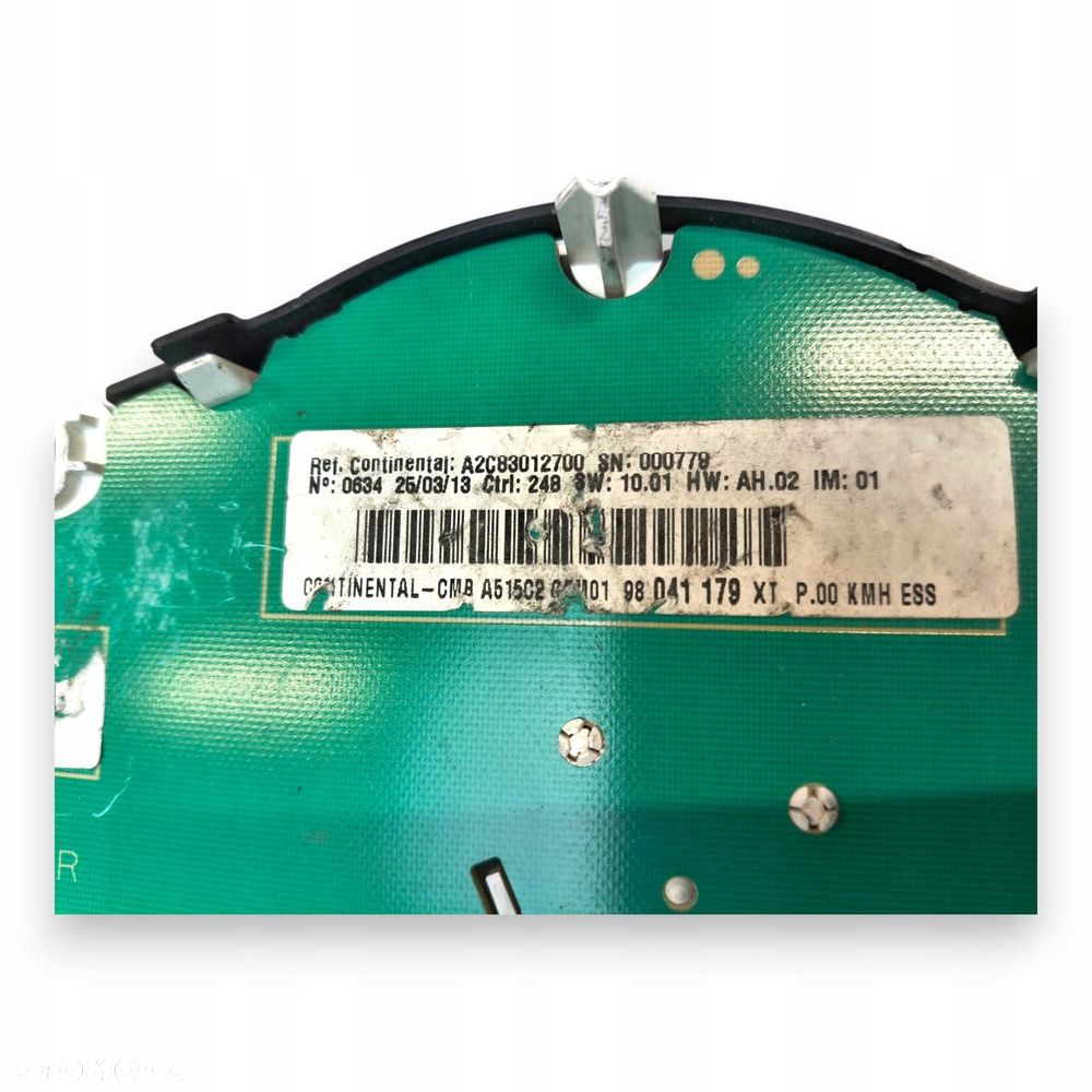 LICZNIK ZEGARY 98041179XT XT Citroen C3 II 1.2 VTI Benzyna europa - 2