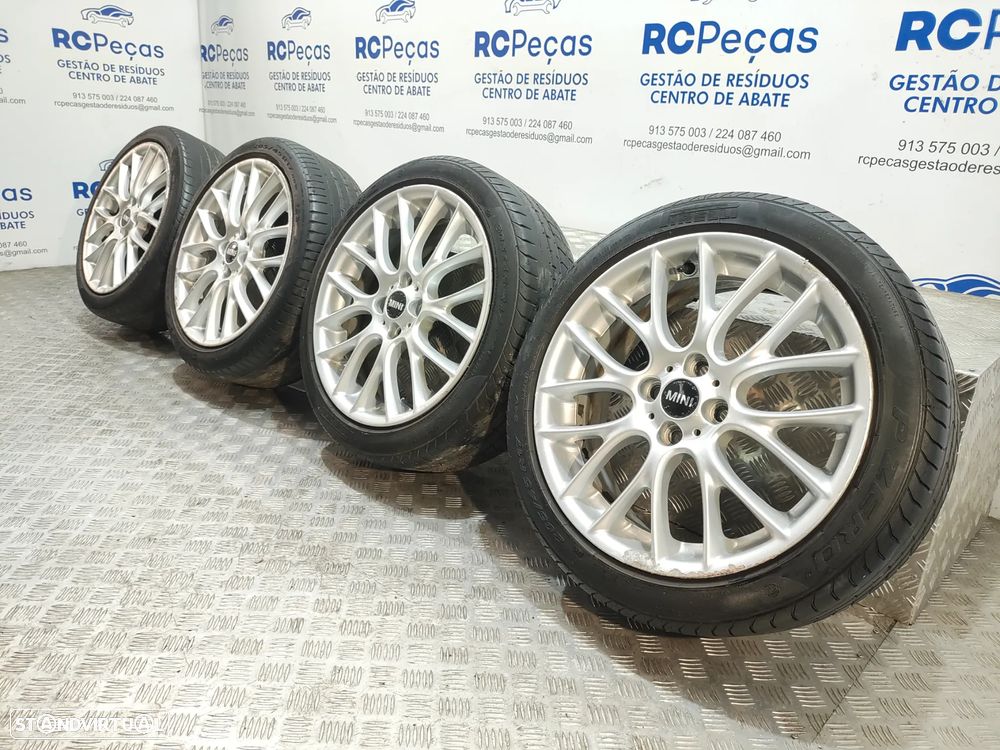Conjunto jantes Originais 17 Cross Spoke Challenge Mini Cooper R56 John Cooper Works 7J ET48 4x100 - 2