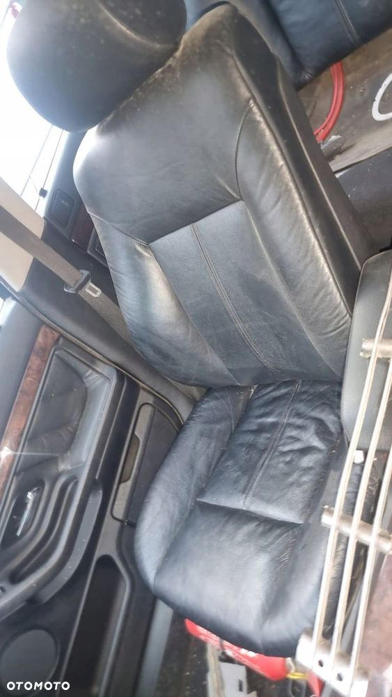 FOTEL FOTELE KANAPA BOCZKI SKÓRA ELEK. BMW 7 E38 CZARNY - 10