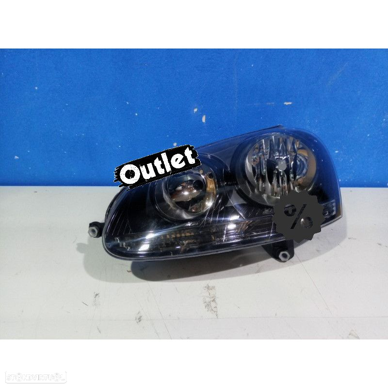 R017520C1 FAROL ESQ OPTICAS PARA VOLKSWAGEN VW GOLF V 03-08 FUNDO PRETO - 5