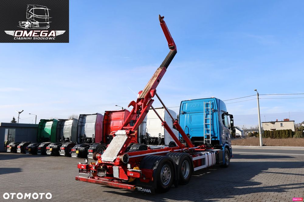 Scania R 450 Hakowiec // Oś skrętna // MEILLER // Klima postojowa / - 27