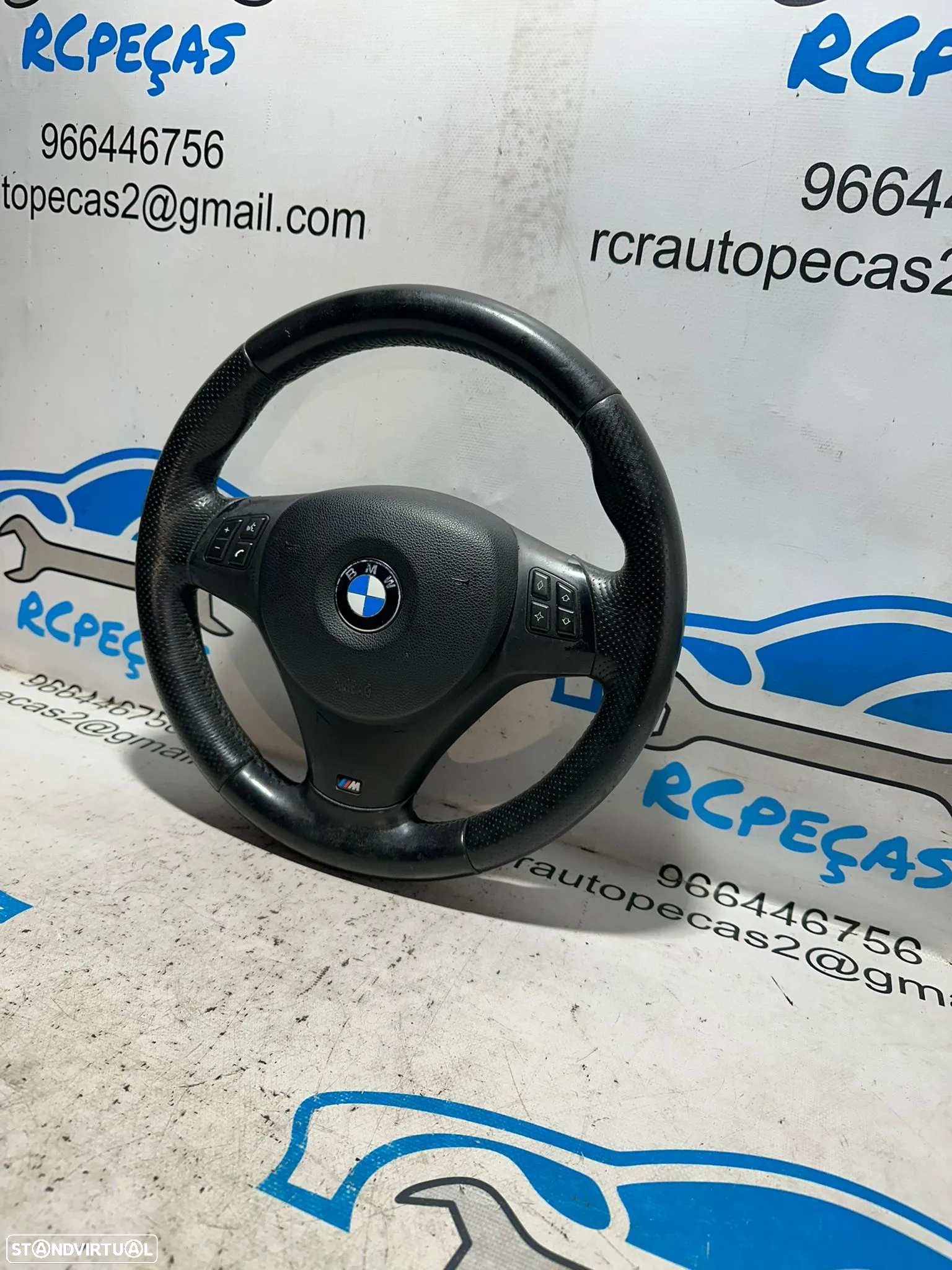 .Volante Multifunções Original BMW Pack M Serie 1 3 Pele Perfurada 7839076 - 4