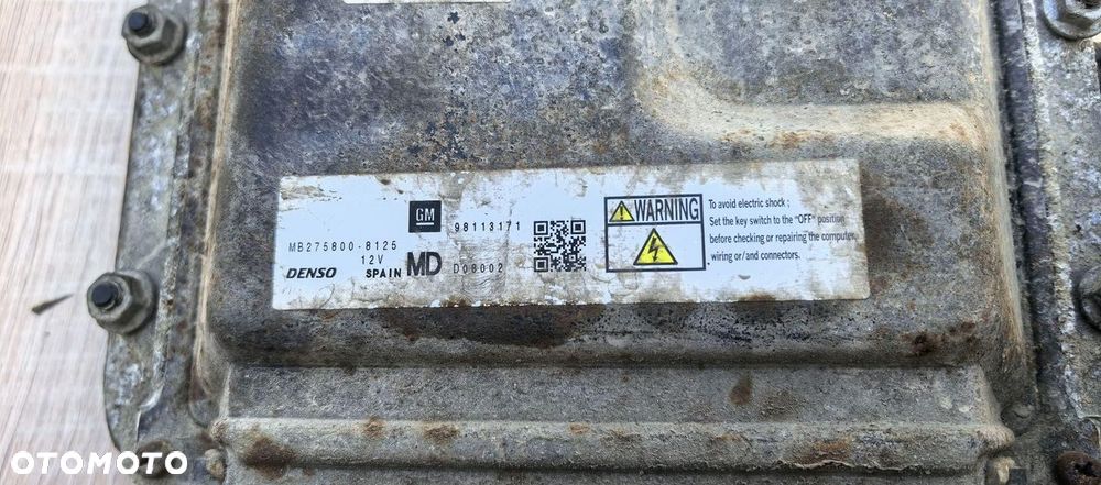 STEROWNIK SILNIKA KOMPUTER ECU 98113171 MB275800-8125 ASTRA H III 3 1.7 - 2