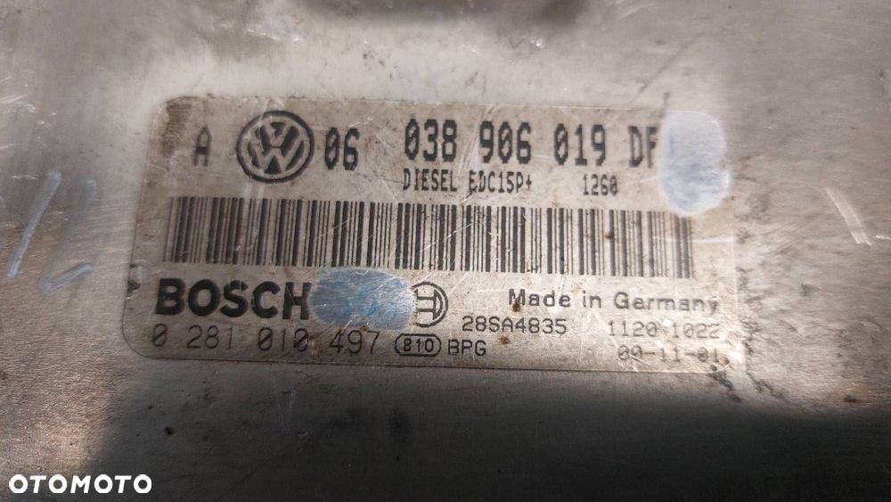 ZESTAW STARTOWY PASSAT B5 1.9 115 KM 038906019DF - 9