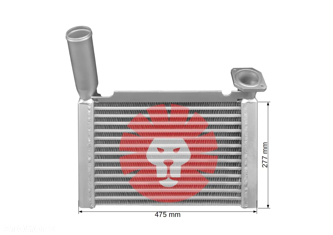 NOWA CHŁODNICA POWIETRZA INTERCOOLER FENDT FARMER 409 VARIO, FARMER 410 VARIO FARMER 411 VARIO FARMER 412 VARIO FAVORIT 711 VARIO FAVORIT 712 VARIO 714 VARIO 716 VARIO T2 H716201190102 - 2