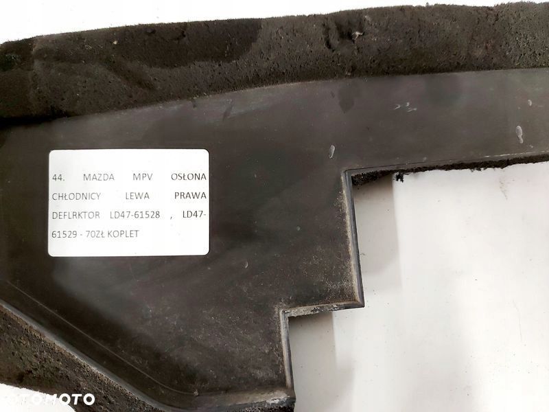 MAZDA MPV II 3.0 V6 OSŁONA CHŁODNICY LEWA PRAWA - 5
