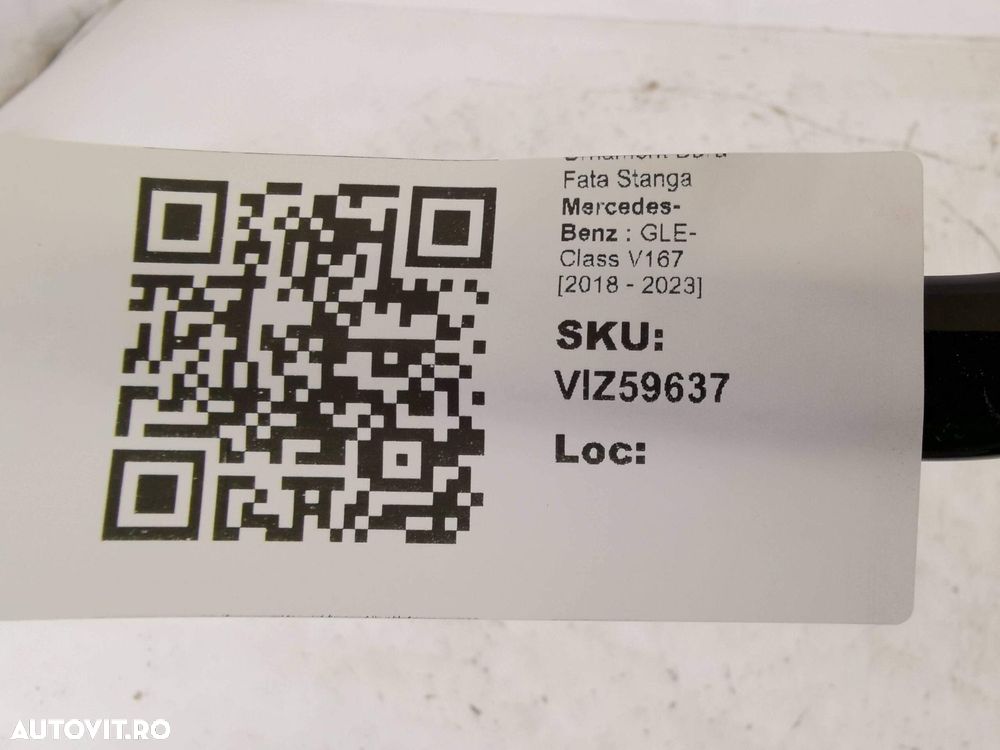 Ornament Bara Fata Stanga Mercedes-Benz GLE-Class V167 2018 2019 2020 - 8