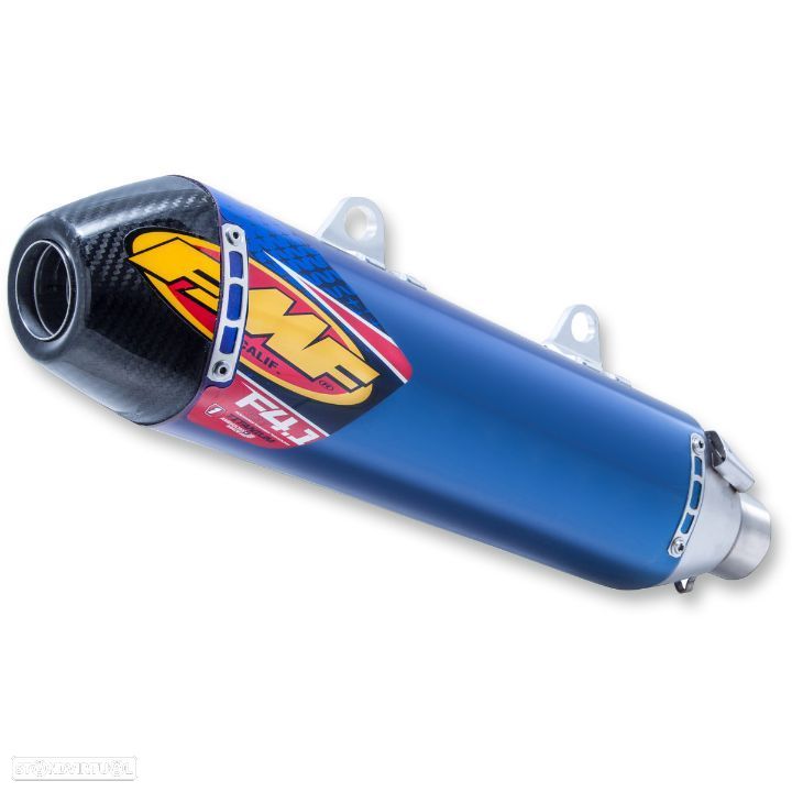 ponteira de escape fmf factory 4.1 rct slip-on titanium / carbon ktm / husqvarna - 1