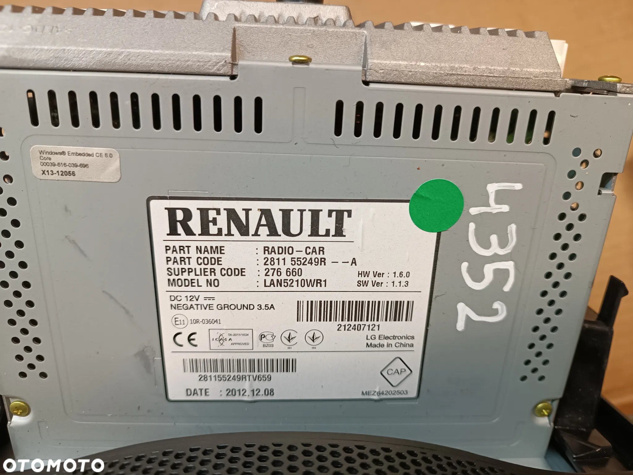 RADIO NAWIGACJA GPS WYŚWIETLACZ RAMKA RENAULT CLIO IV - 4