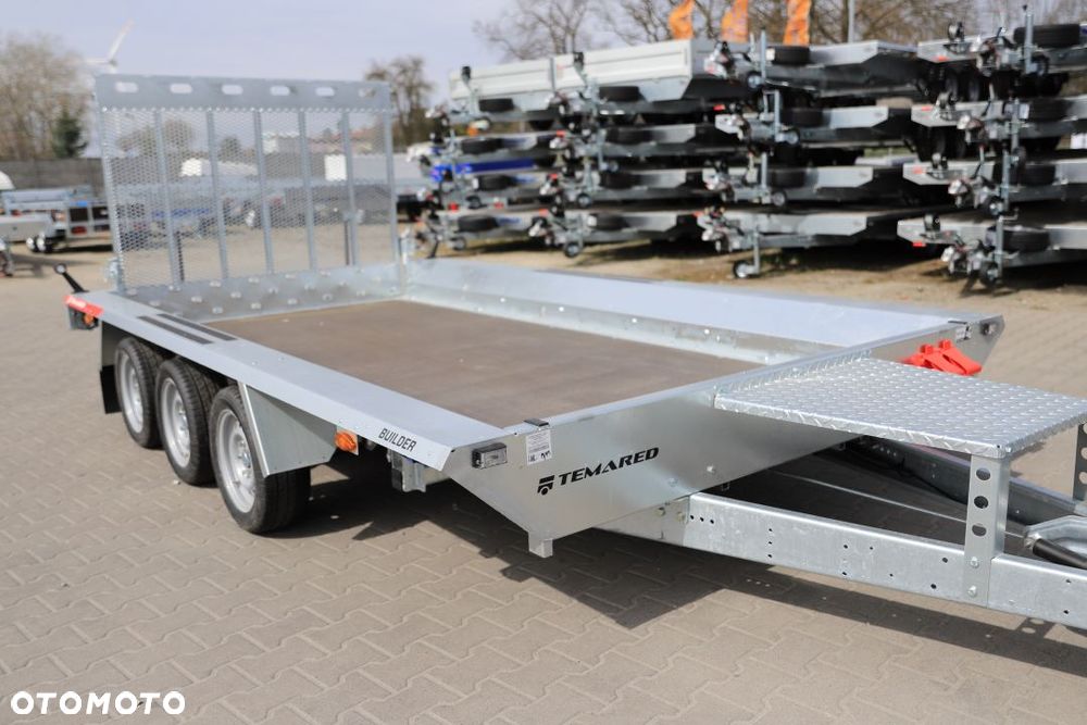 TEMARED /MARTZ BUILDER 3 4018/3 S 3,5T ,Koła 195R13C 400x180x30 do przewozu sprzętu budowlanego, TRAP, DMC 3500kg, 3 osie, - 8