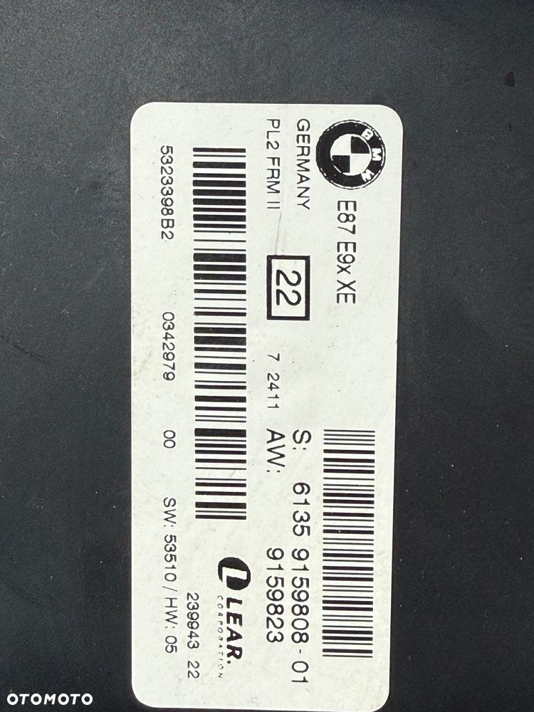 9159808 FRM II 2 e87 e9x XE moduł świateł - 2