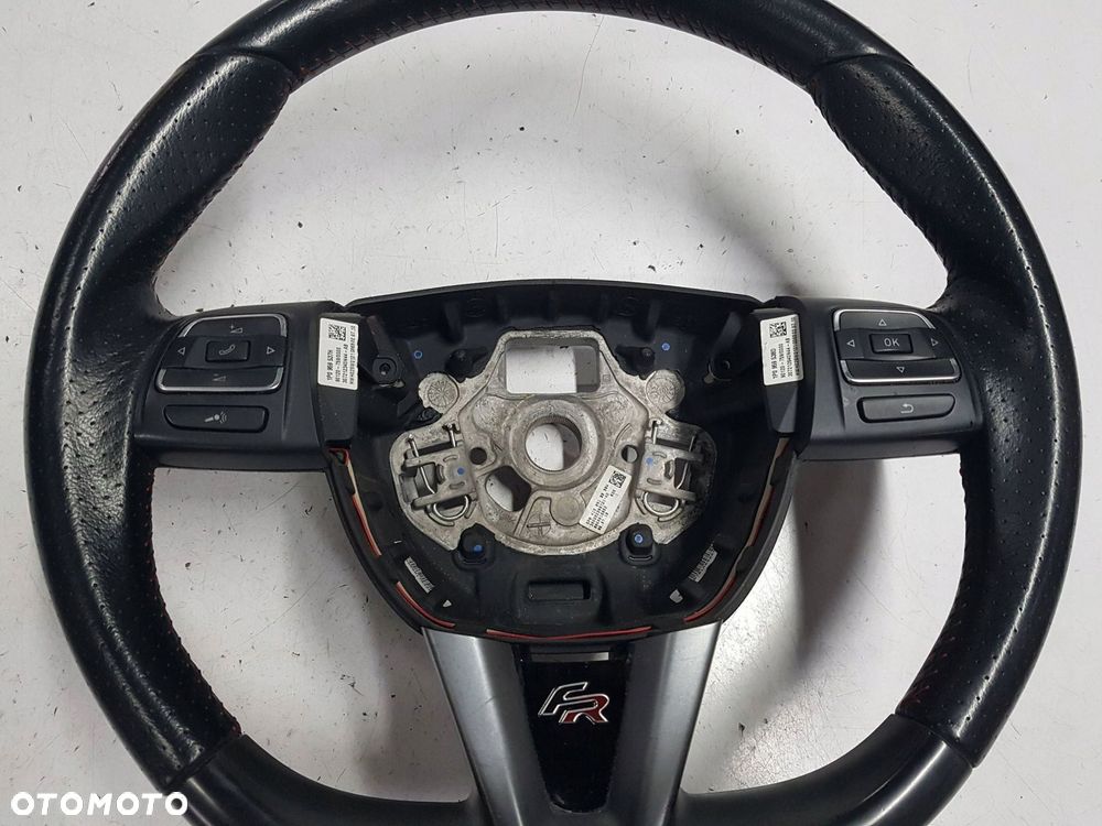 SEAT LEON 2 II LIFT 09-12r FR ALTEA KIEROWNICA SKÓRZANA 5P0419091BB - 4