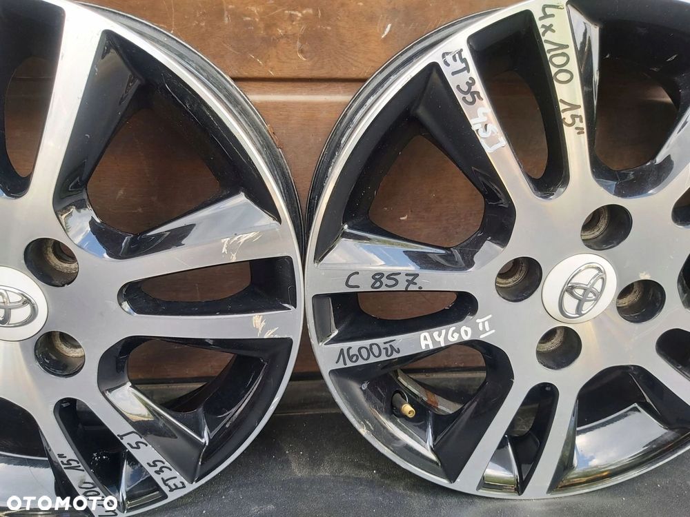 Toyota AYGO II Alufelgi 15 komplet 4x100 4,5j PZ493-90674 - 4