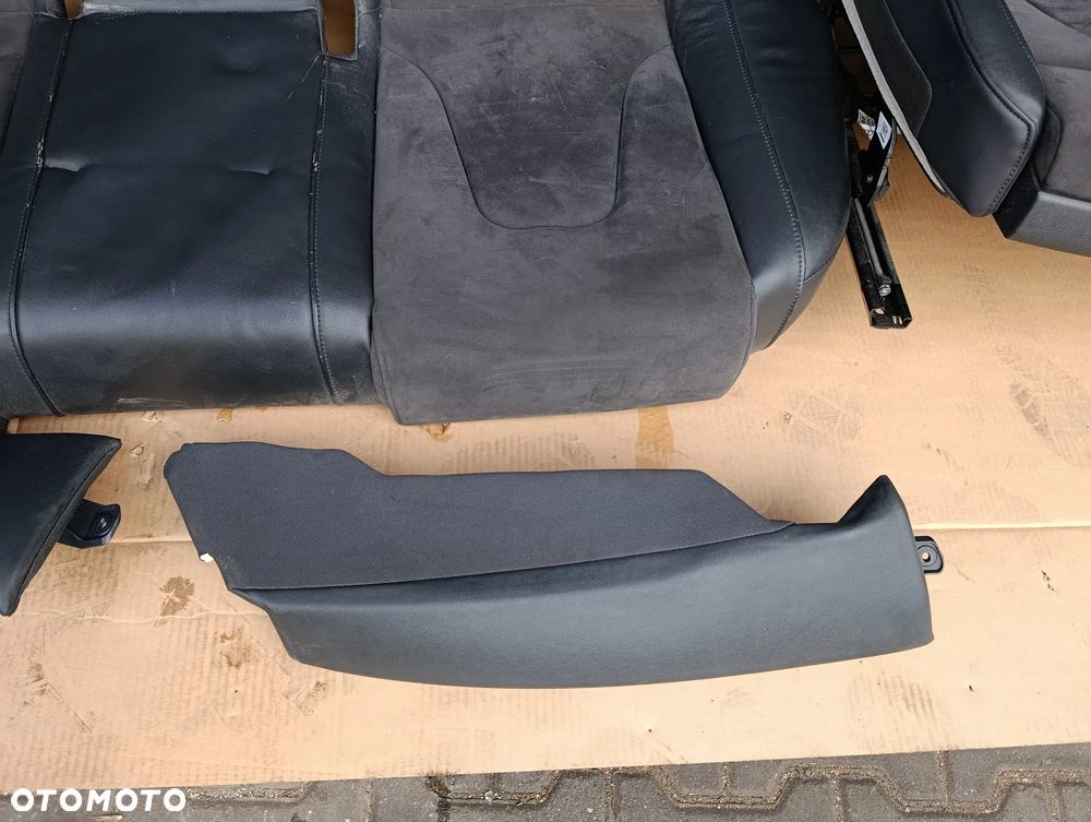 AUDI A4 B8 KOMBI FOTELE SIEDZENIA KANAPA KOMPLET PÓŁSKÓRA - 12