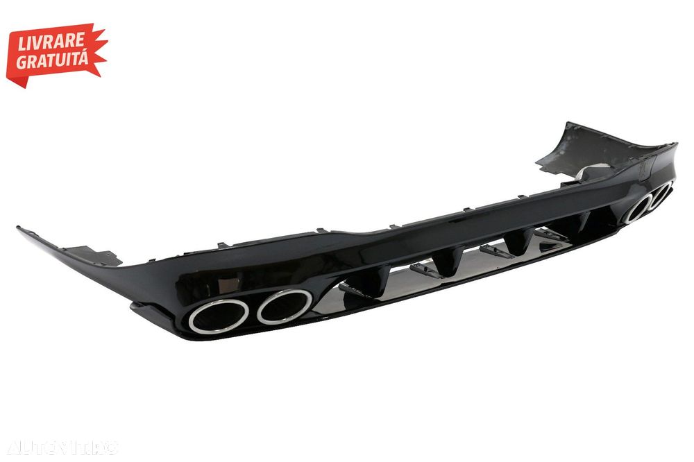 Difuzor Bara Spate cu Ornamente Evacuare Mercedes CLA X118 Shooting Brake C118 Cou- livrare gratuita - 4