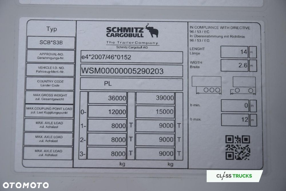 Schmitz Cargobull SKO FP 60 Carrier Vector 1550 - 15