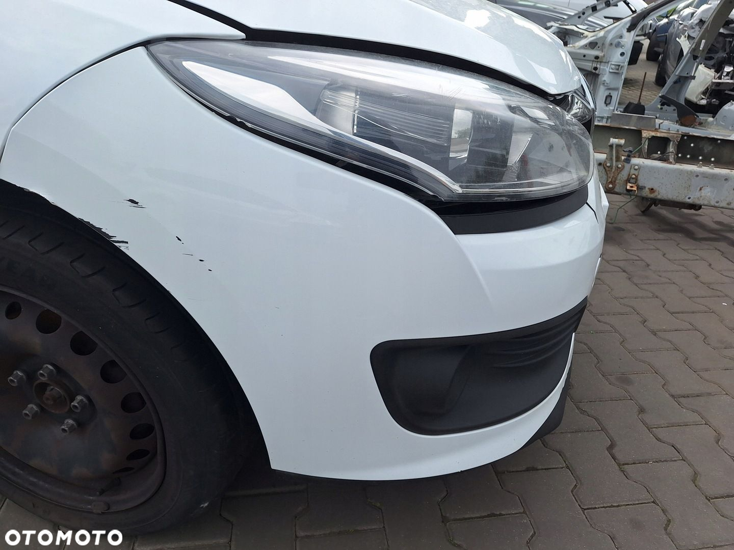 RENAULT MEGANE 3 III LIFT 13-15 BIAŁY ZDERZAK PRZÓD ATRAPA OV369 - 7