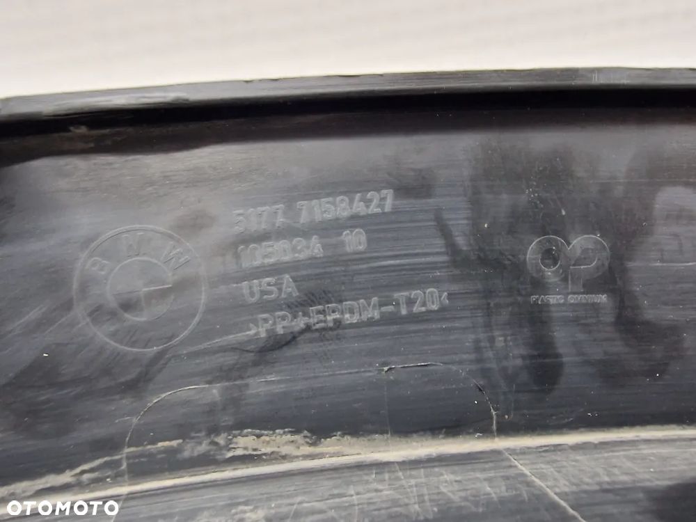 BMW X5 E70 06- LEWA LISTWA NAKŁADKA BŁOTNIKA PRZEDNIA PRZÓD , NR 51777158427 , NR AUKCJI NB8 - 12