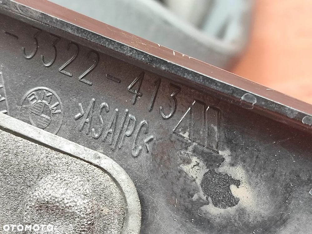 BMW E46 COUPE / CABRIO ORYGINALNE LEWE LUSTERKO ZEWNĘTRZNE WERSJA UK 5PIN + 4 PIN NA KOSTKĘ O NR. 41 3 322 413 OEM - 15