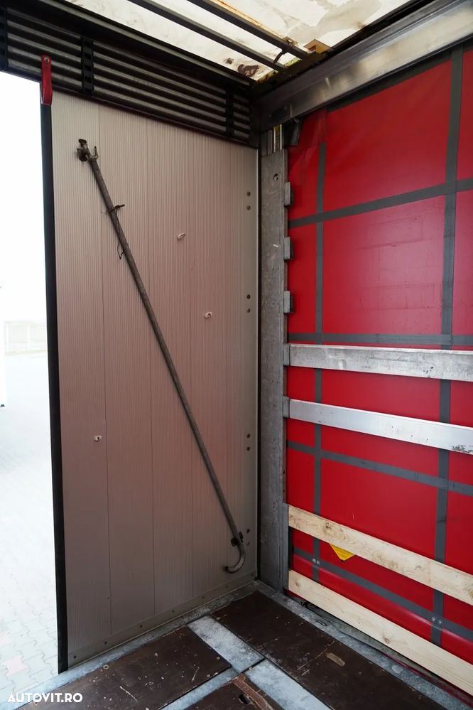 Schmitz Cargobull CORTINĂ / MEGA / PLATĂ JOSĂ / CAMION DIN OȚEL - 9 M / ACOPERIȘ CULISANT / AXĂ CULISANTĂ - 22