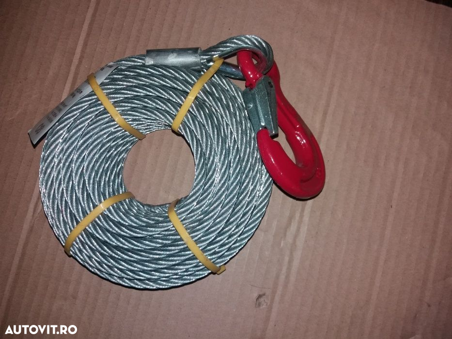 Cablu tractare ALKO 12 metri lungime, grosime 7 mm pt platforme - 5