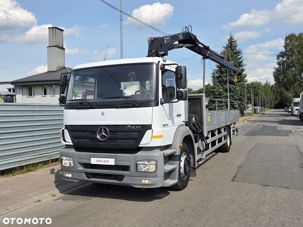 Mercedes-Benz AXOR 1824L // HDS HIAB 122 // DŹWIG ŻURAW KRAN CRANE // TYŁ PODUSZKI // MOŻLIWA PRZEBUDOWA NA LAWETA AUTOLAWETA - 11